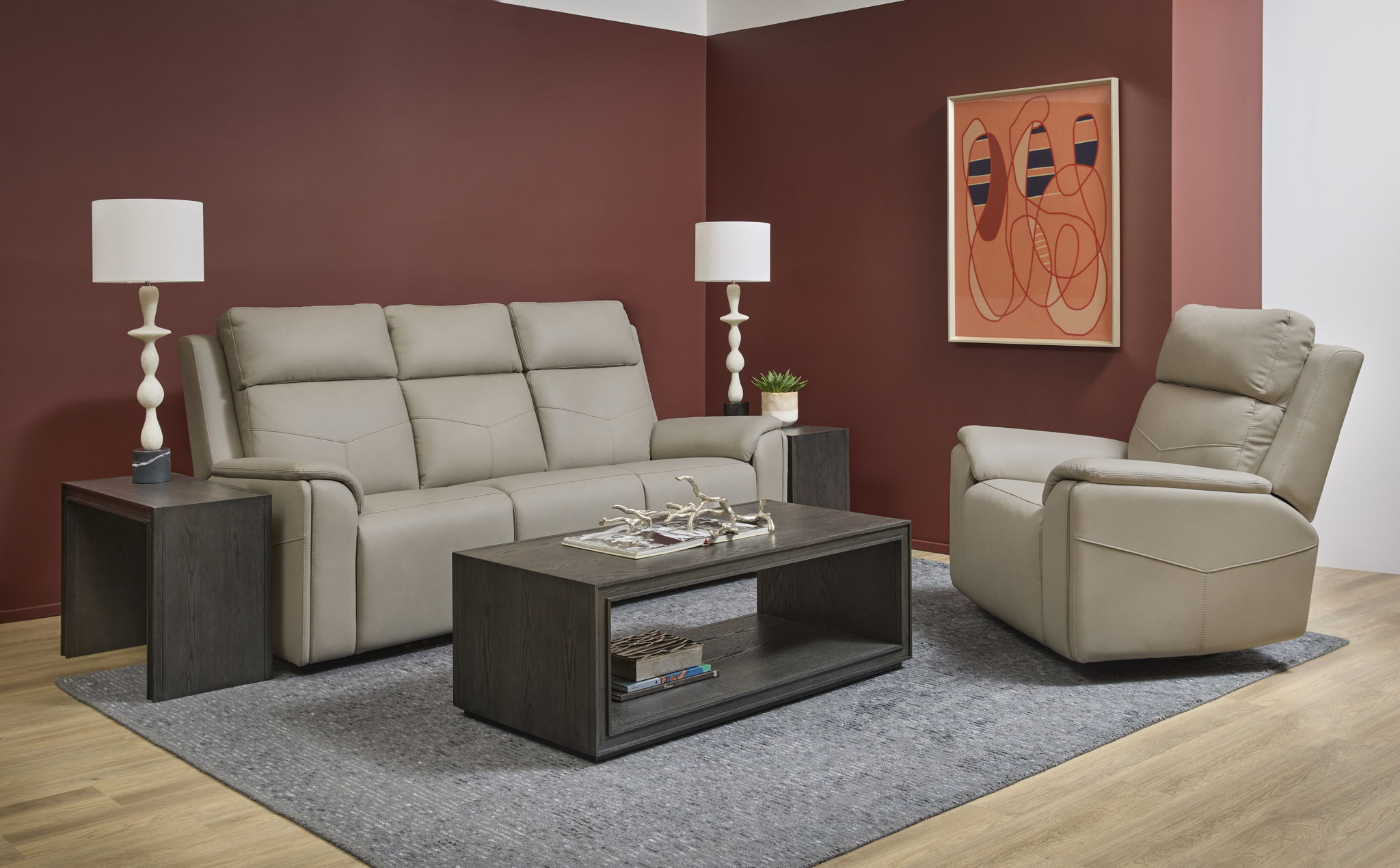 Vernon - Power Swivel Gliding Recliner With Power Headrest, Lumbar, Heat & Massage