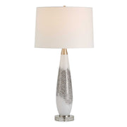 Quinn - Table Lamp - White & Silver
