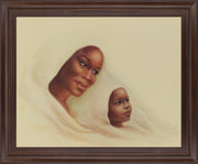 Warm Embrace - 28" x 34" Framed Wall Art - Beige