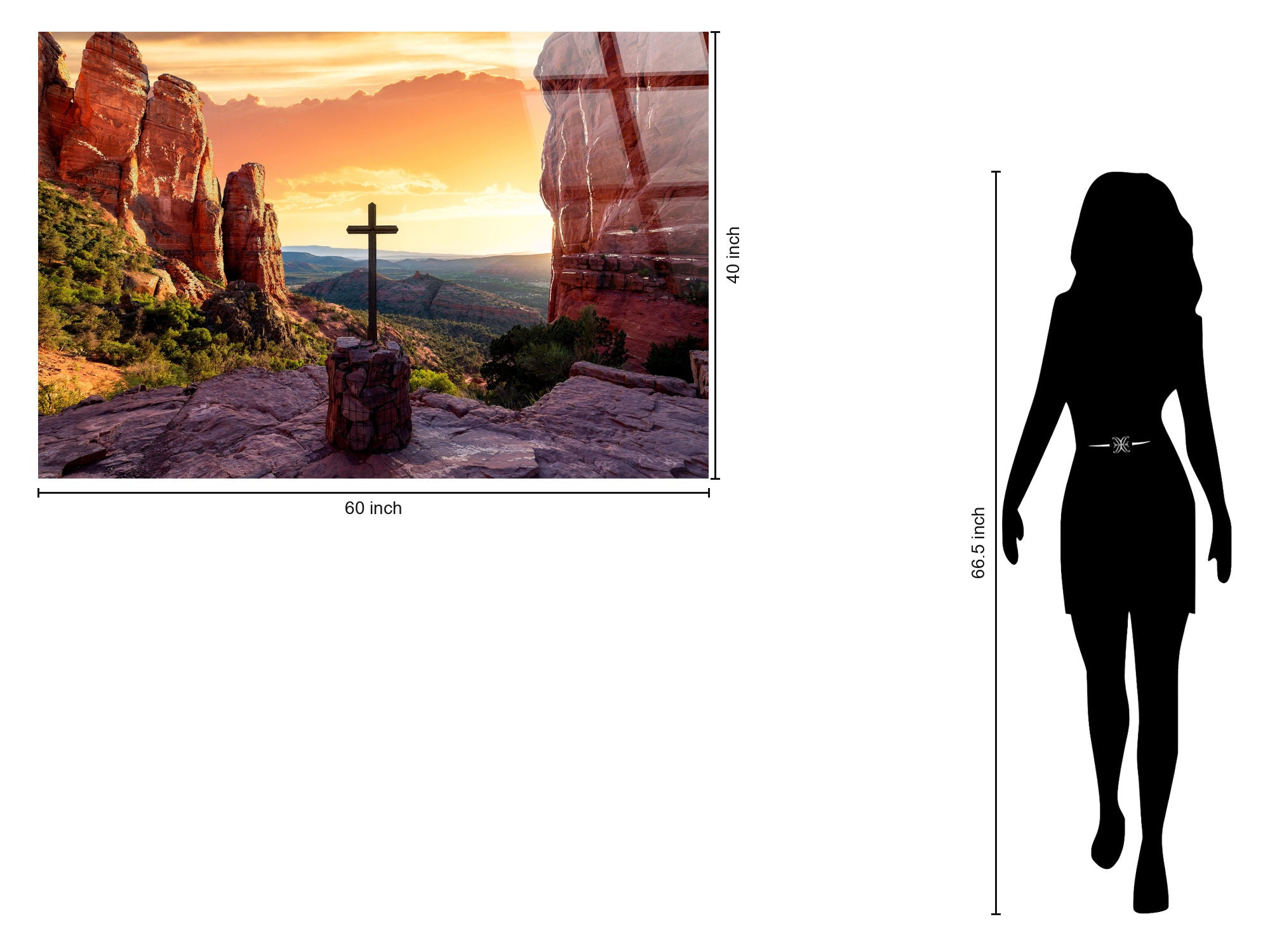 Canyon Devotion Tempered Glass With Foil - Red / Orange