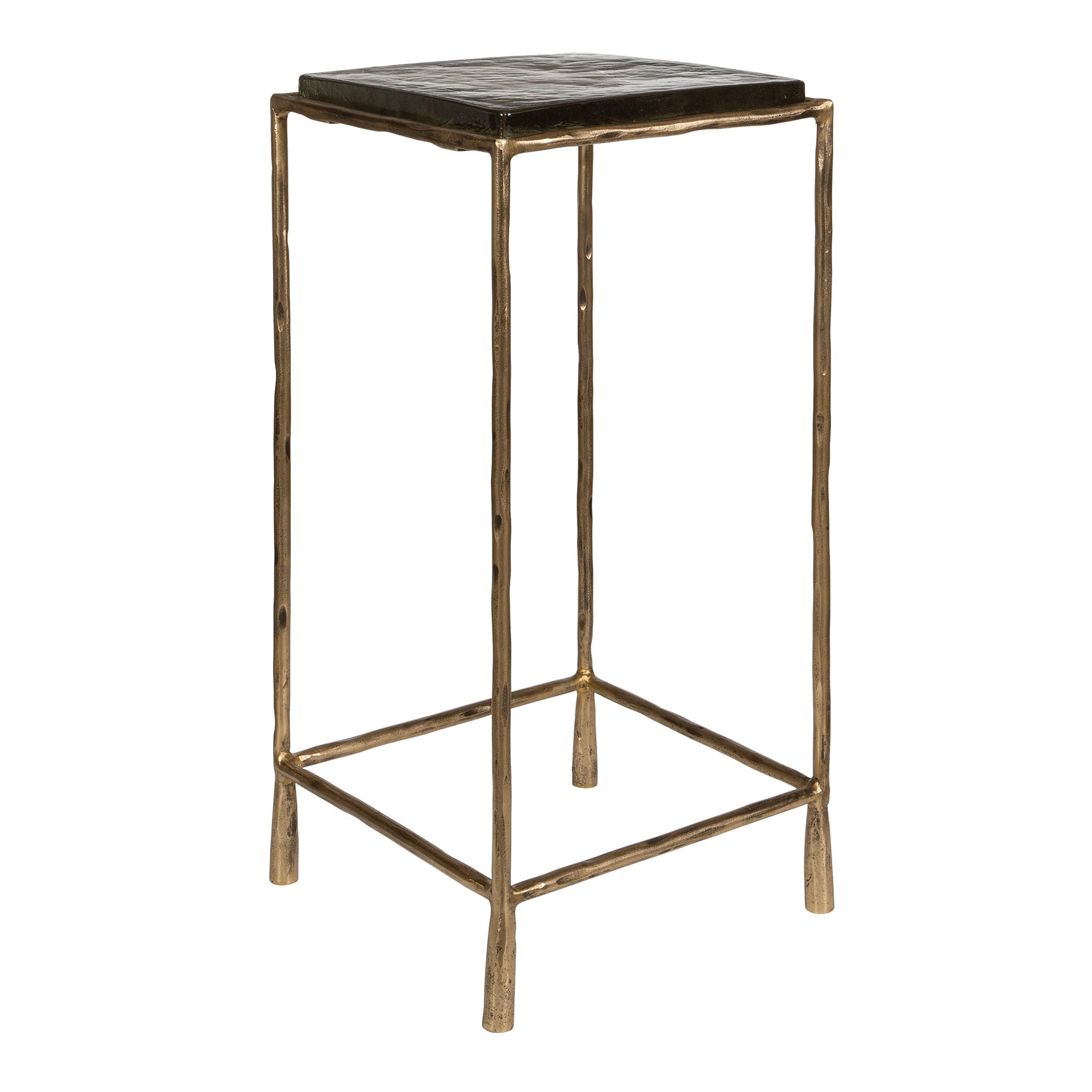 Ovard - Antiqued Accent Table - Bronze