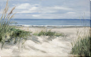 Dune Grass Outlook - 84 X 52 - Hand-Embellished Wrapped Canvas - Blue