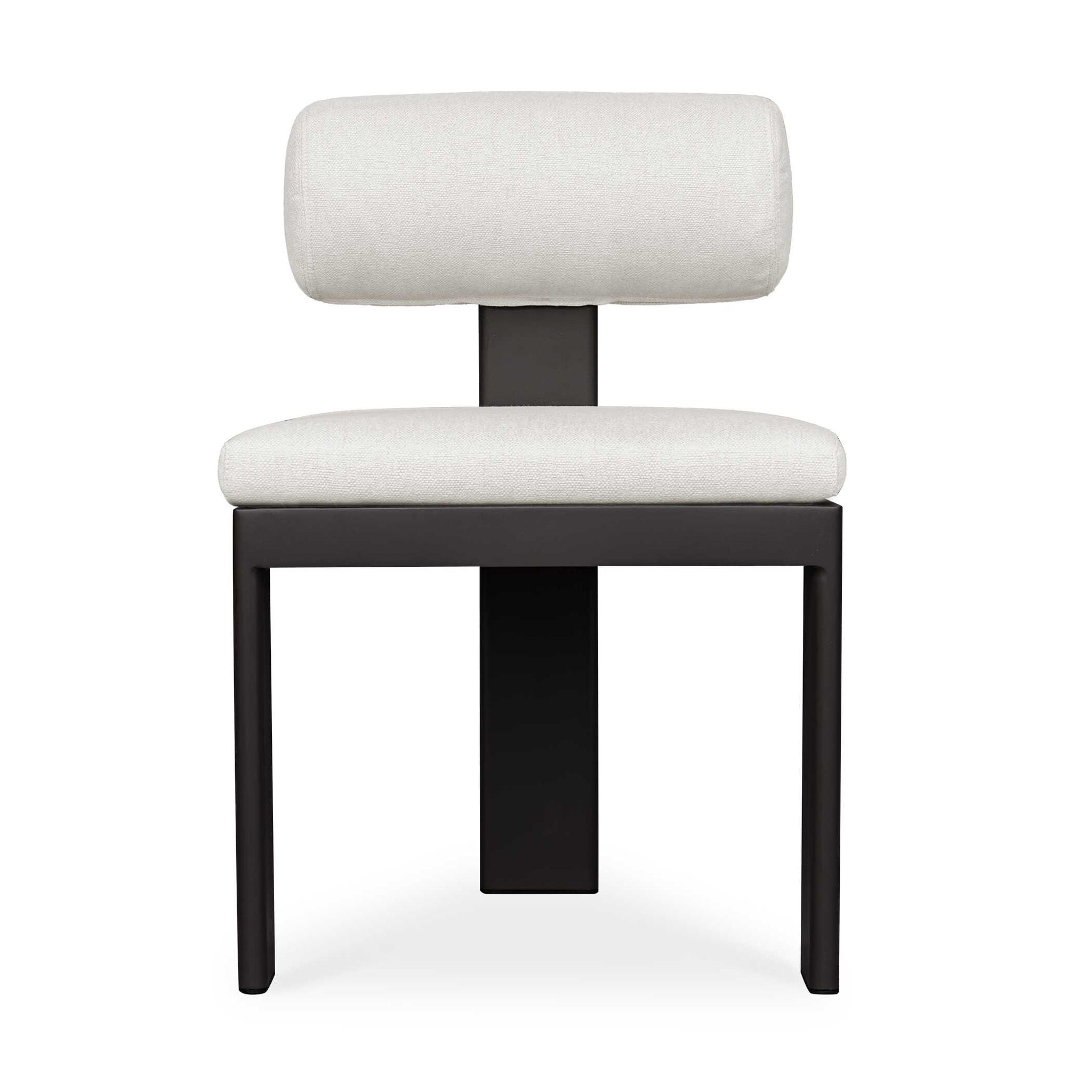 Bolster Back - Outdoor Dining Chair - White