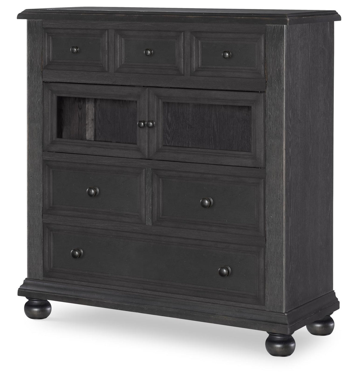 Vintage Market - Glass Door 6 Drawer Chest